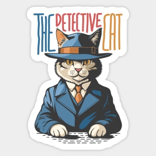 The Detective Cat Sticker